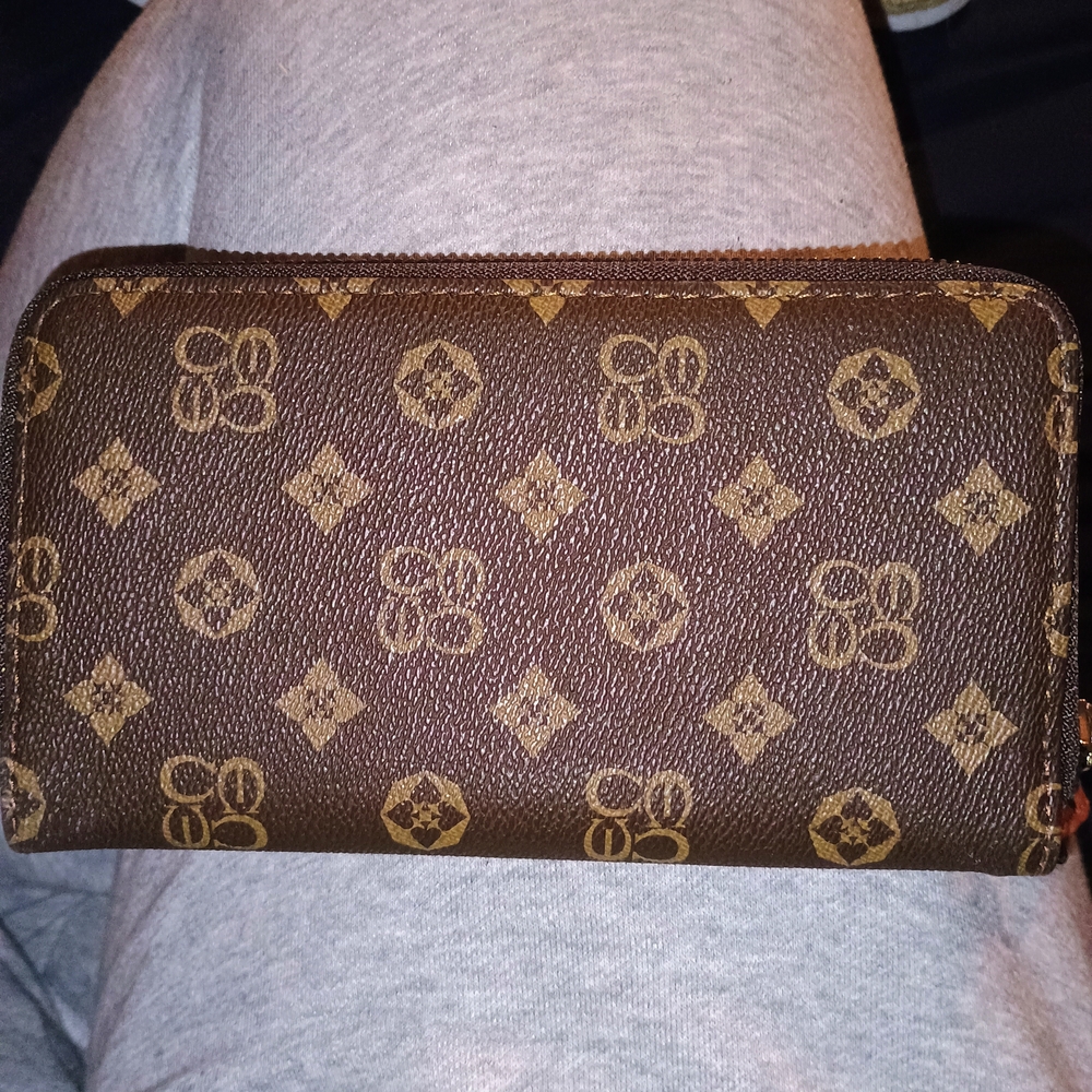 Brown Monogram Zip Wallet